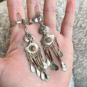 Vintage Turkmen Style Dangle Earrings